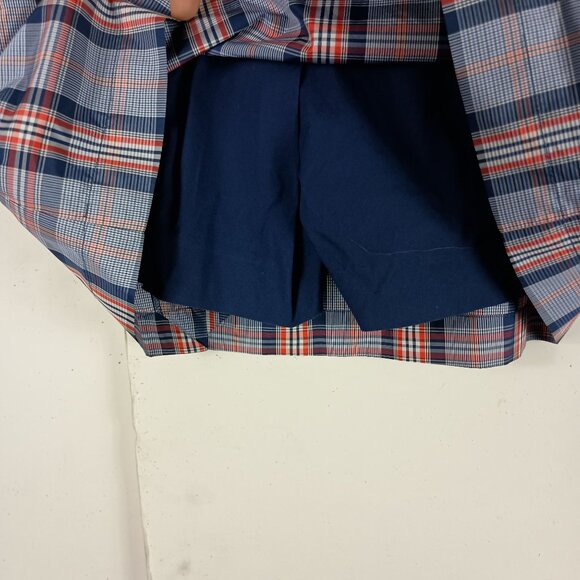 Golfino Womens Plaid Golf Skort With Pockets & Built-In Shorts Blue/Red Size 6 - Picture 7 of 8